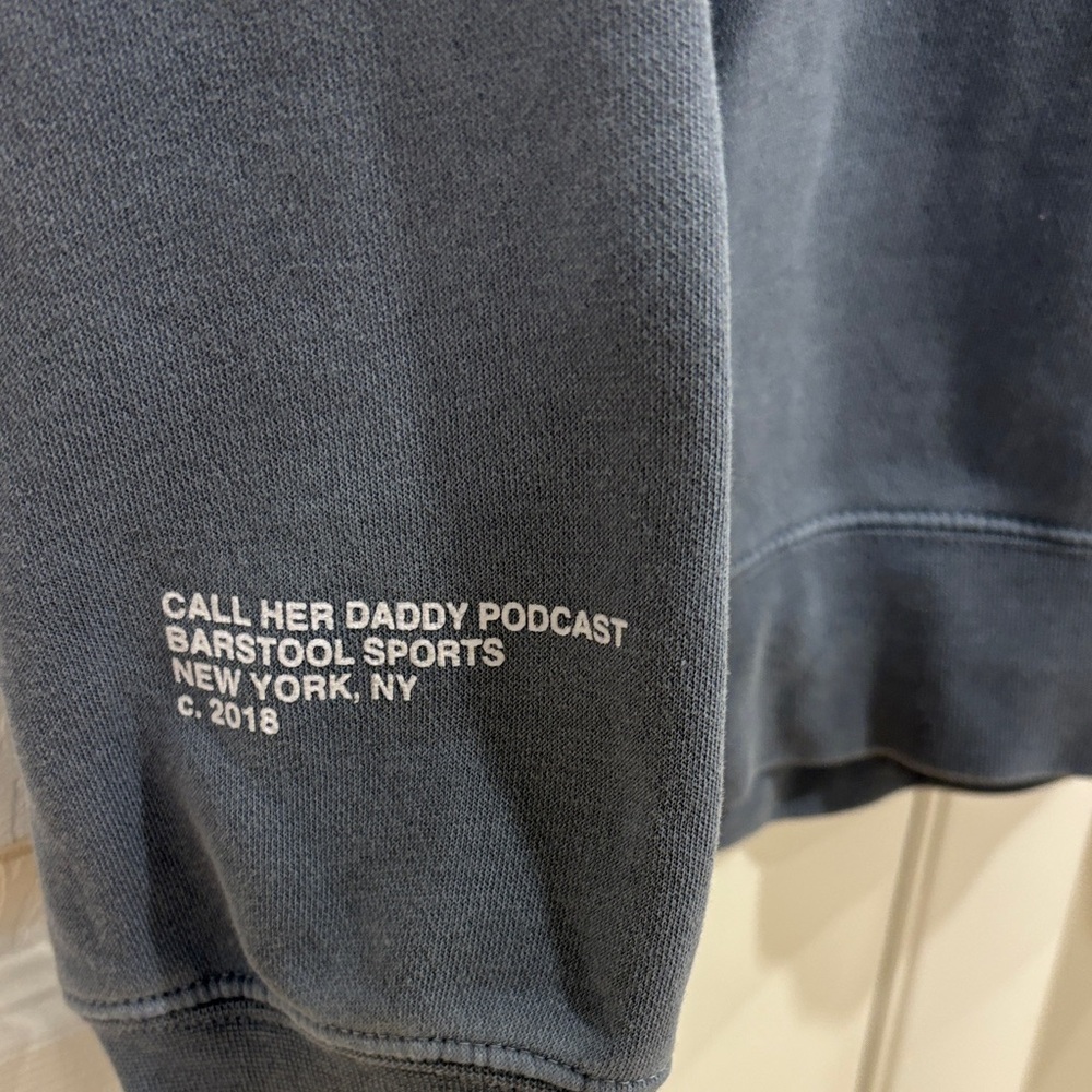 Unwell Call Her Daddy Women's Blue Crewneck Sweatshirt - Picture 3 of 4